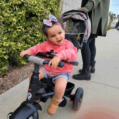 Qplay rito plus folding stroller trike deals